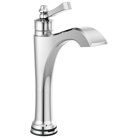DELTA Dorval Single Handle Mid-Height Vessel Touch20.Xt Bathroom Faucet 656T-DST